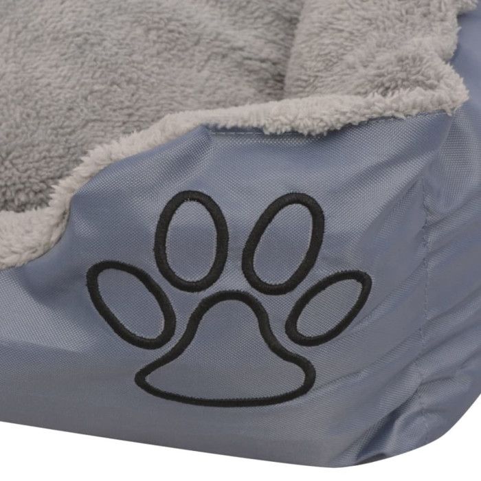 Dog Bed - vidaXL - Size XXL - Grey - Padded - Non-slip