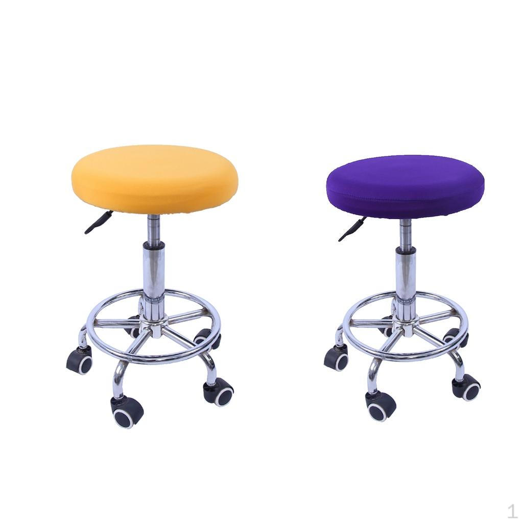 

14 Чехлы для барных стульев Круглый чехол на сиденье Накидки-Желтый