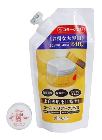 

Ellesoie Gold Lift Care Gel - All-in-One for Mature Skin (Refill 240g) + 10g (Travel Size) - Great Value Set