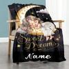 Sweet Dream Customize Your Name Blanket Throw Customizable Blanket Warmthful Decor Versatile for Picnics Office Chair Couch All-Season Use