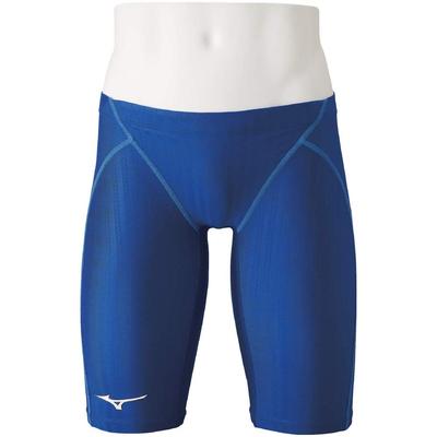 Mizuno Stream Ace Racing Half FINA Swimming Size Blue Men's Swimsuit, Spats, N2MB0022, Color Blue, Size M, (International Federation) Approved, 27