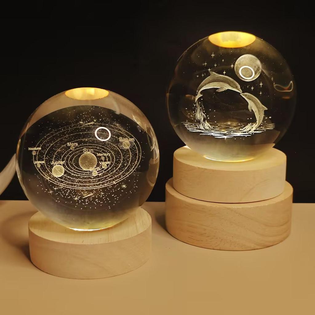 Starry Sky Luminous Crystal Ball Night Light - Heartfelt Gift for Birthdays
