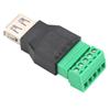 2PCS Quicklink Solderless Type A Female USB Terminal Adapter Converter