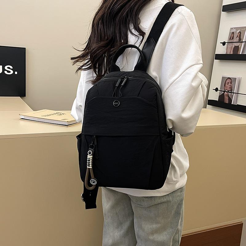Simple casual backpack, women's new student school bag, light commuter backpack when going out