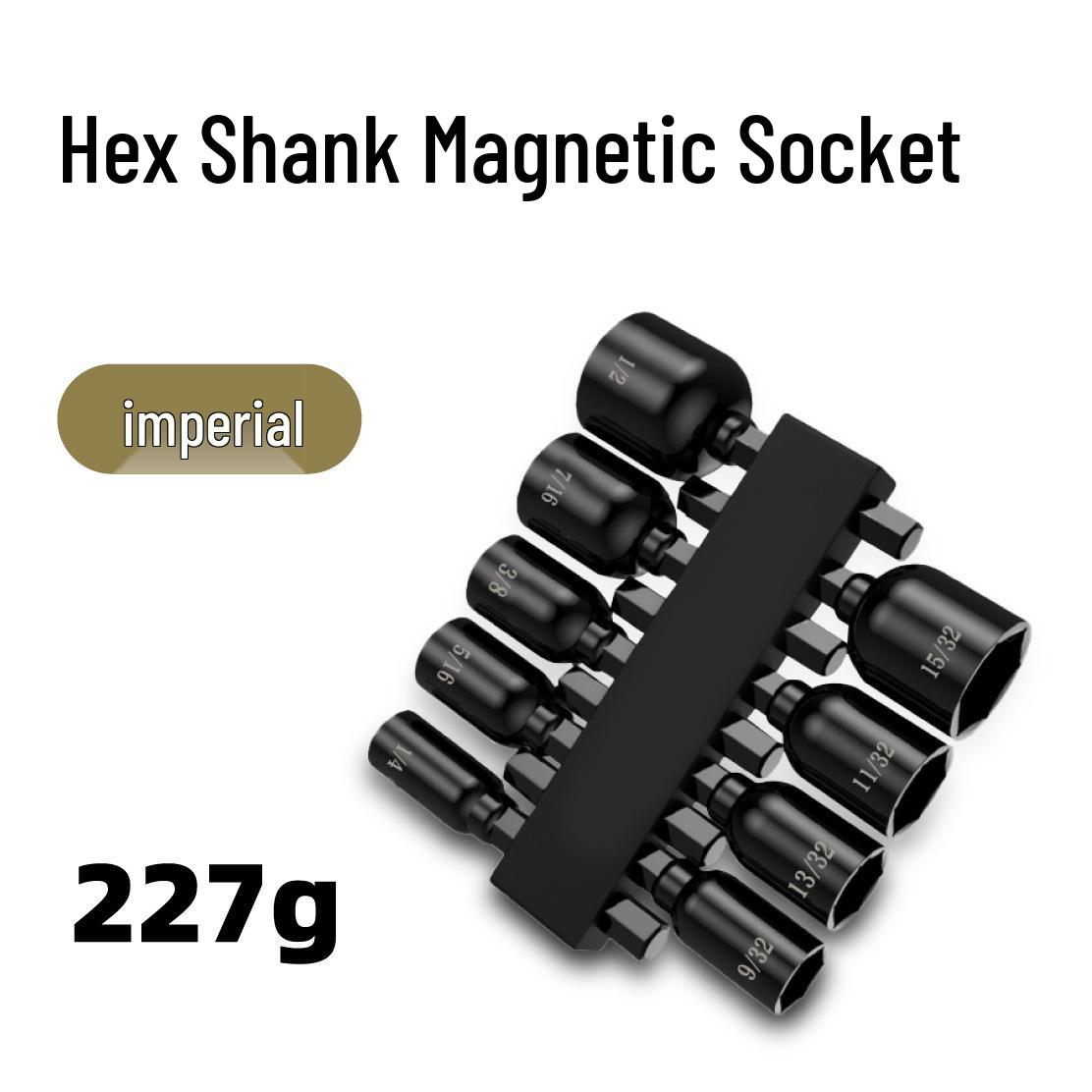 

Hexagonal Handle Air Screwdriver Set with 6.35mm Socket: 9/14 Piece Metric & Imperial Electric Screwdriver Accessories