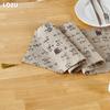1 Stück LOZUJOJU Chinesischer Literarischer Stil Kalligrafie Musterdruck Tischläufer für Esstisch Dekorativ für Heimtisch
