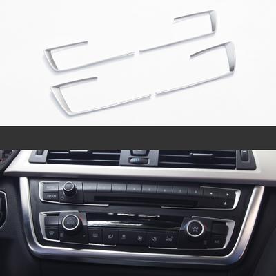 Dekoratívny rám tlačidla klimatizácie a CD stredovej konzoly v štýle auta pre BMW radu 3/4 3GT F30 F31 F32 F33 F34 F36