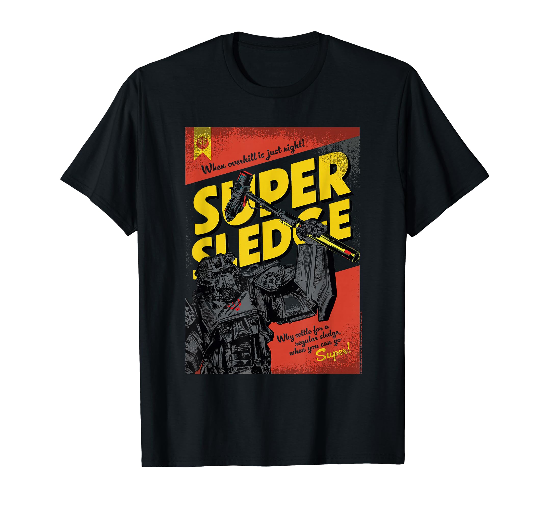 

Fallout TV Show Series Sledge Power Army Advertisement T-Shirt