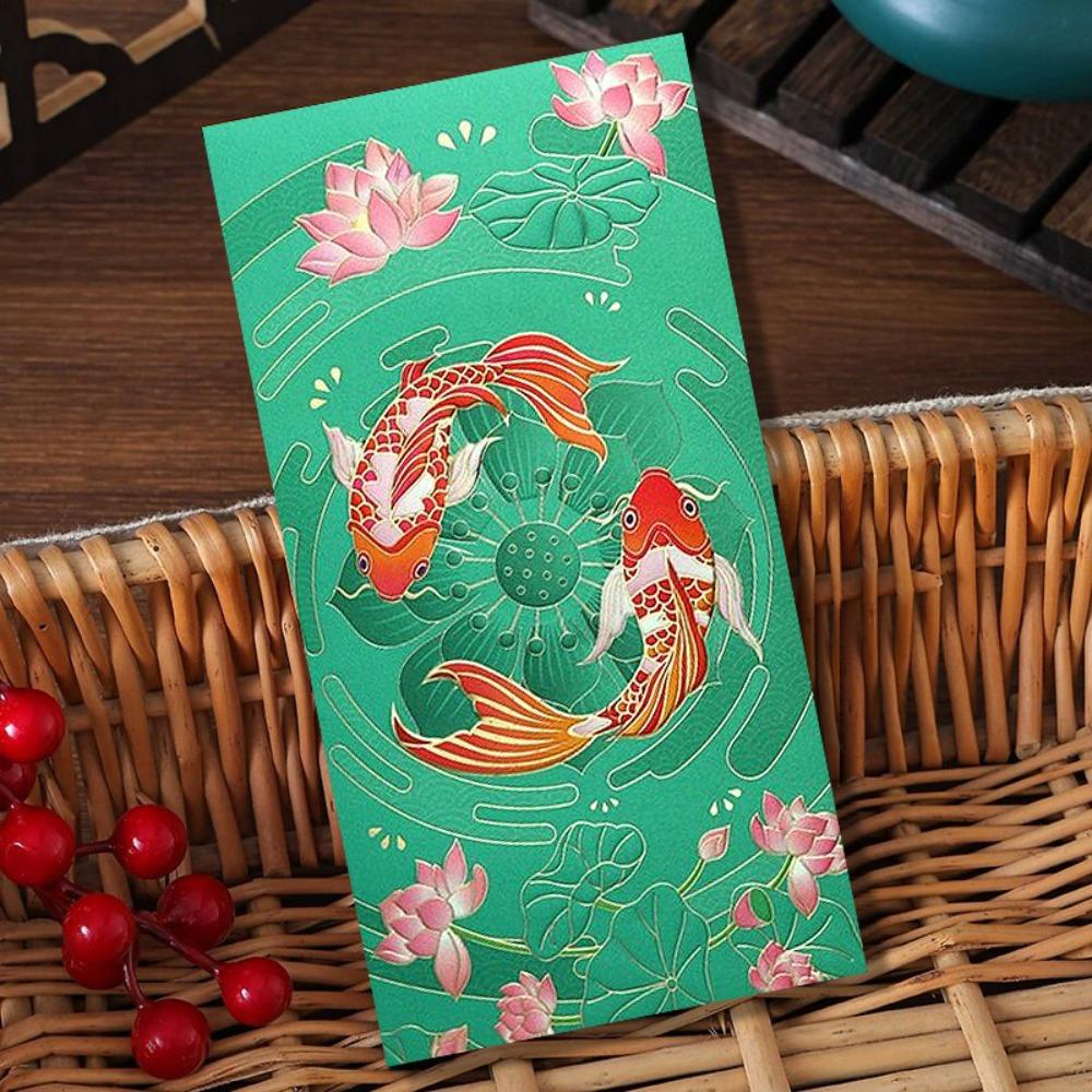 Embossed Chinese New Year Red Envelopes Hot Stamping Red Packet HongBao  2025