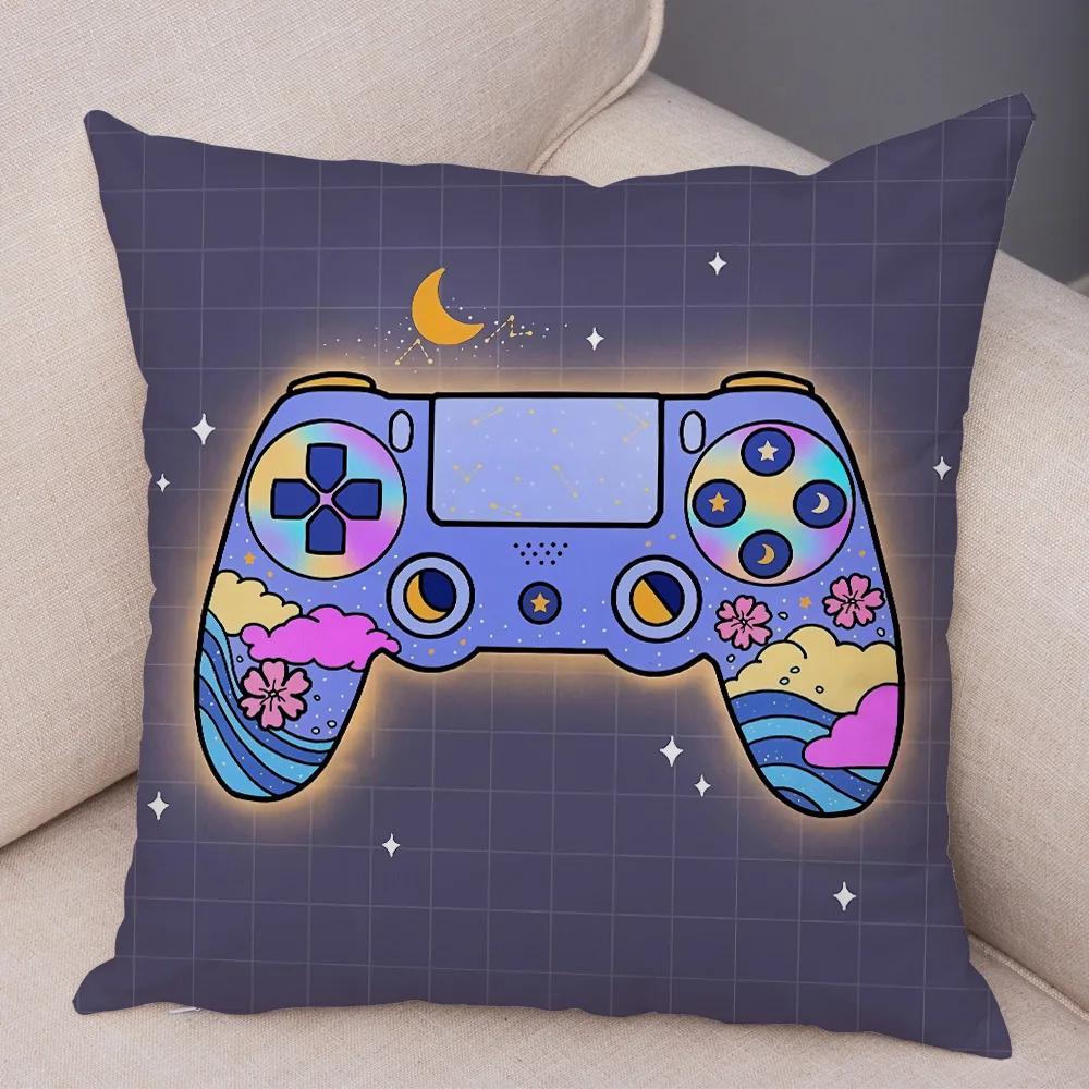 Game Room Decoration  Player Dazzle Handle Series Pillowcase Home  Boy's  Bedroom  Cushion Cover