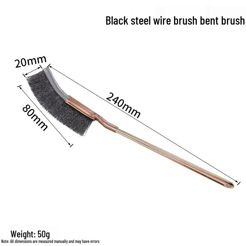 Industrial Stainless Steel & Copper Wire Brush with Handle for Grill Polishing and Rust Removal