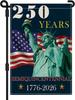 250 Years America Garden Ag, Double Sided 12x18 Patriotic Banner, Statue of Liberty, 1776-2026 US Semiquincentennial Yard  AAS