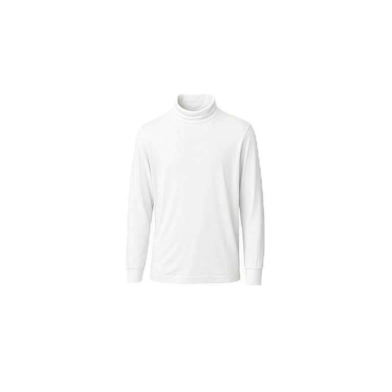 

Ultra-Warm Heattech Cashmere Blend Turtleneck T-Shirt (3/4 Sleeves) (JP, Alphabet, L, 30 Natural)