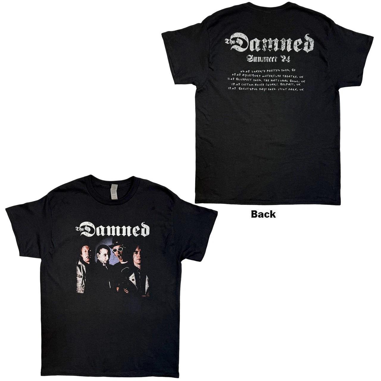 The Damned - Photo EU Tour Summer 24 - Black T-shirt XS