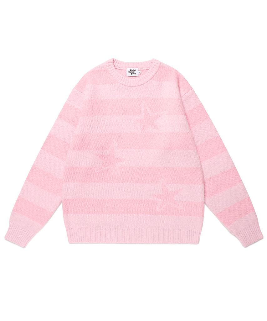 CAVISH Brushed Star Knit Sweater Pink(Cv2Ffuk600A)