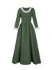 European-American Women's Retro Renaissance Long Dress - 2026 Spring/Autumn Collection