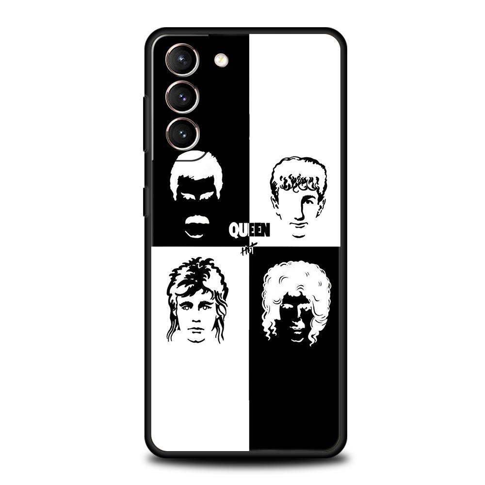 Phone Case For Samsung Galaxy S23 S22 Ultra S20 S21 FE 5G S10 S9 Plus S10E S8 Note 20 Silicone Cover King Queen Lovers Couple