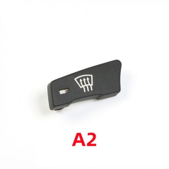 1pcs Black ABS Car Front AC Control Switch Button Trim For BMW 5 E60 E61 2003-10