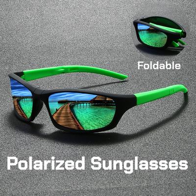 New Outdoor Polarized Folding Sunglasses for Men Fashionable and Popular Ultralight Driving Glasses Cycling Sunglasses for Women