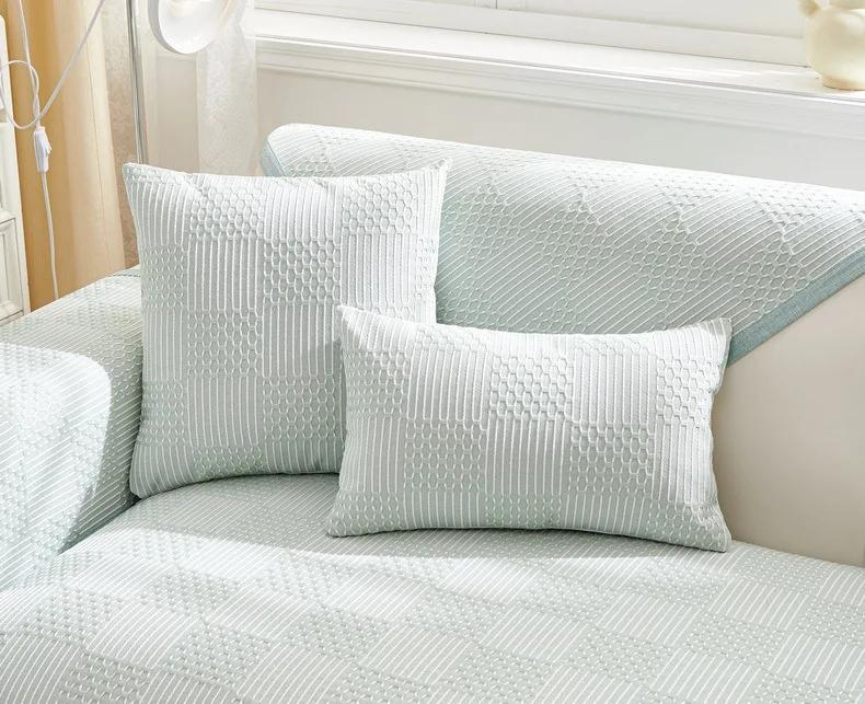 Modern Style New Style Sofa Cushion Four Seasons Universal Simple Non-Slip Cushion Back Towel Plush Sofa Cover Cover Cloth