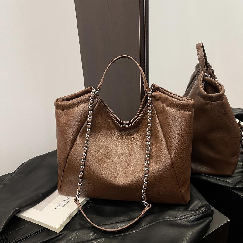 

Niche fashion new lazy wind tote bag slack feeling large capacity casual shoulder armpit bag кофейный