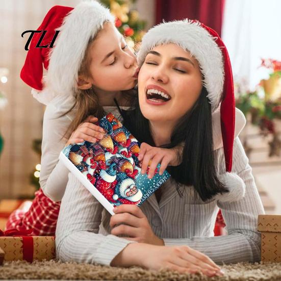 Scatola Regalo Conto alla Rovescia per le Feste 2026 per Bambini Adulti Calendari dell'Avvento Pollo 2025, 24 Giorni Ornamento Animale Piatto 2D Divertimento di Natale Bomboniere per Feste Calza
