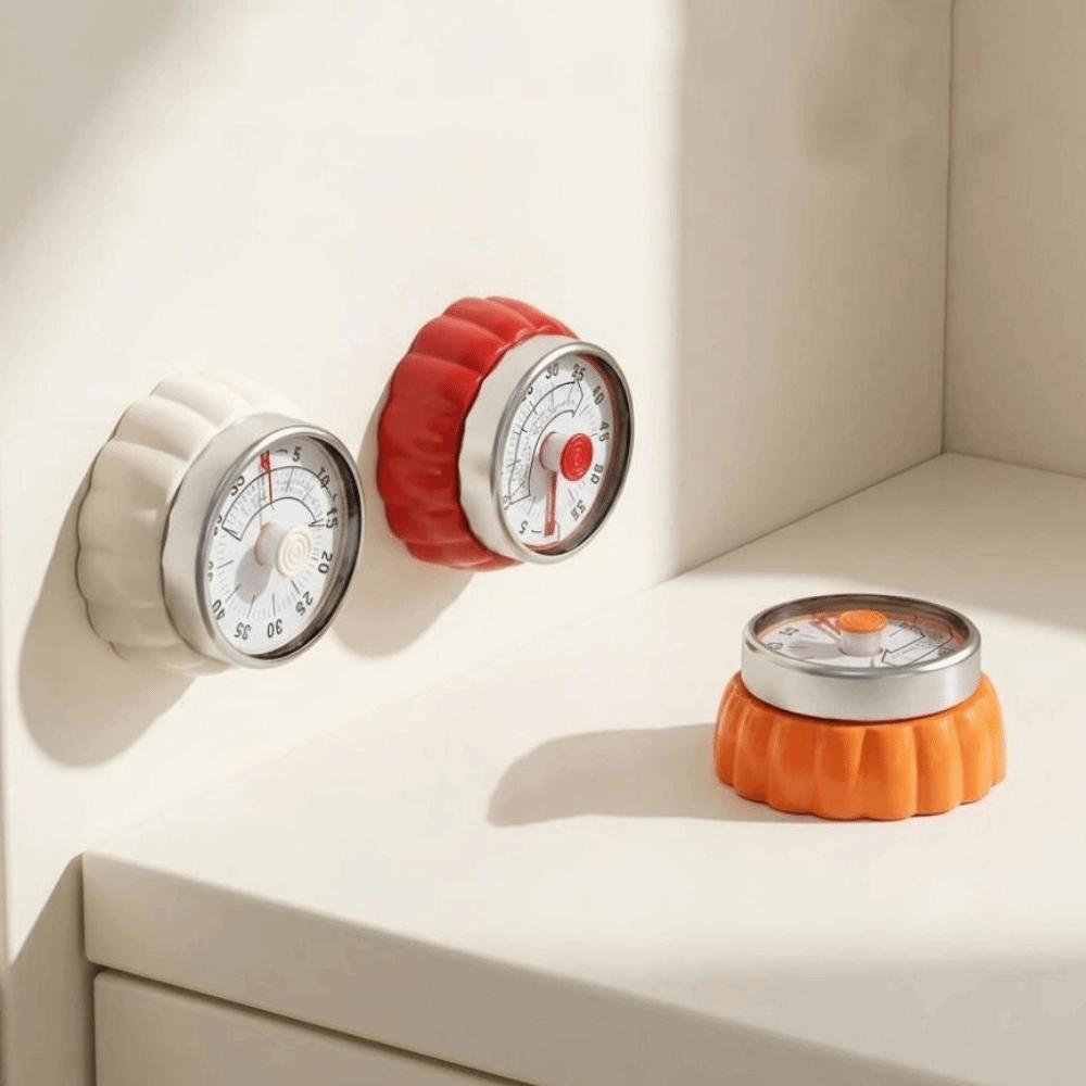 Magnetic Base Mechanical Manual Digital Timer Visual Display Kitchen Desk Timer  Kitchen Cooking