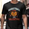 Basketball ist mein Valentinstag Lustiges Valentinstags T-Shirt Herz Ball Design Kreatives Shirt Basketball Fan Geschenk T-Shirt Herren Oberteile