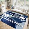 Seattle Seahawks Design Crystal Velvet Carpet Cozy Non?Slip Printed Rug For Bedroom Living Room Entrance