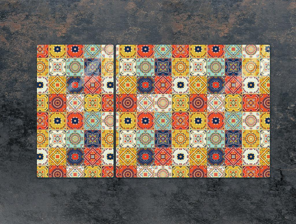 GLAS-KOCHFELD-SCHUTZPLATTE 90x52 MOSAIK