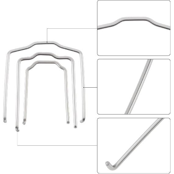 3Pcs Radiator Hose Retaining Spring Clip, Horse Shoe Clip Clamp for BMW E39 E38 E60 E90 745Li X5 E46 (3)