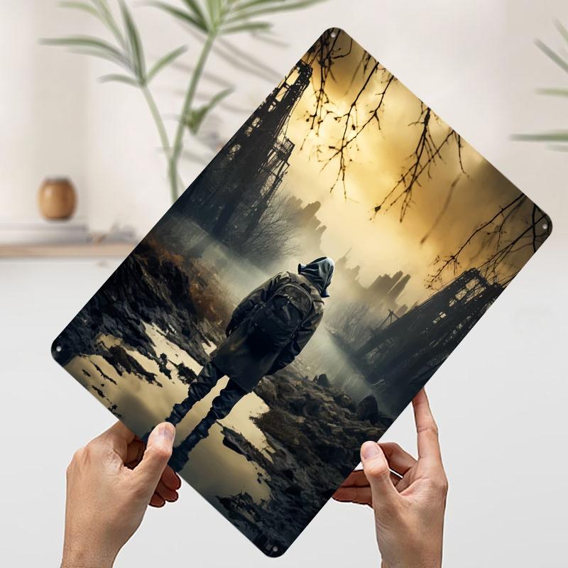 Chernobyl Printed Poster Customized Wall Art Retro Vintage Metal Tin Signs for Gamer Decoration Room Desk Decor Home Decorations