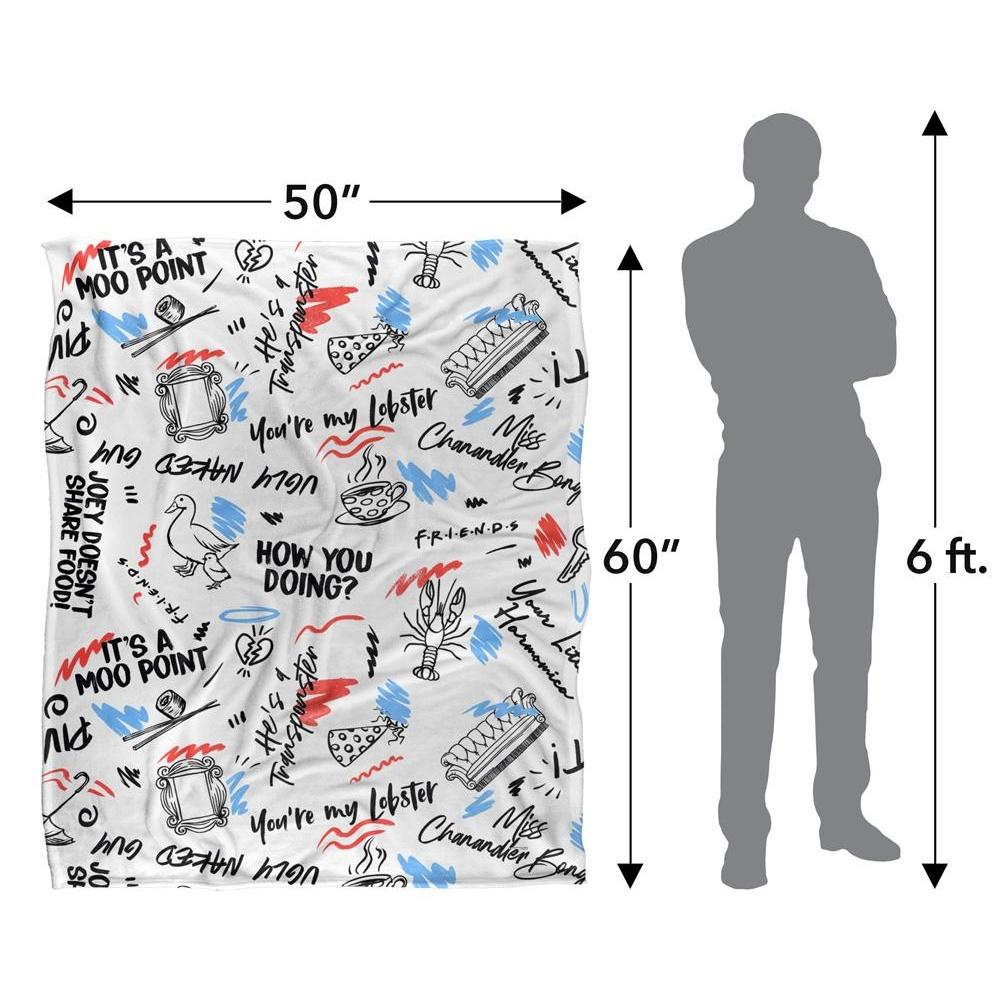 Friends Doodles Blanket