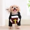 Funny Dog Halloween Costume Christ Jesus Clothes for Small Medium Large Dogs Cat Cosplay Dress Up Puppy Bible Yorkies Overalls