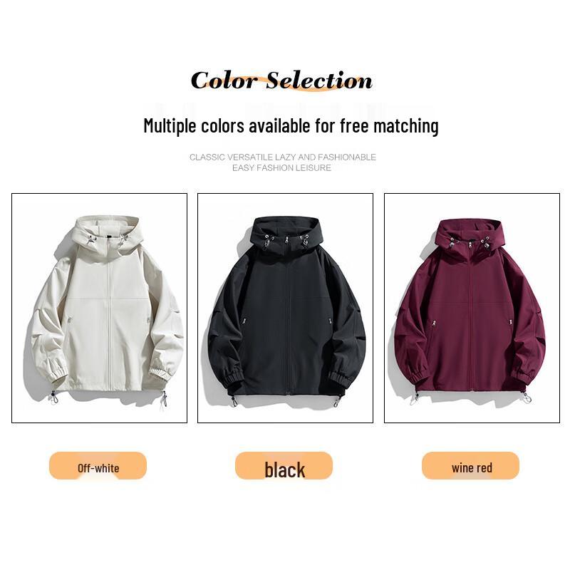 Jeanswest Unisex Outdoor Windproof Hooded Jacket