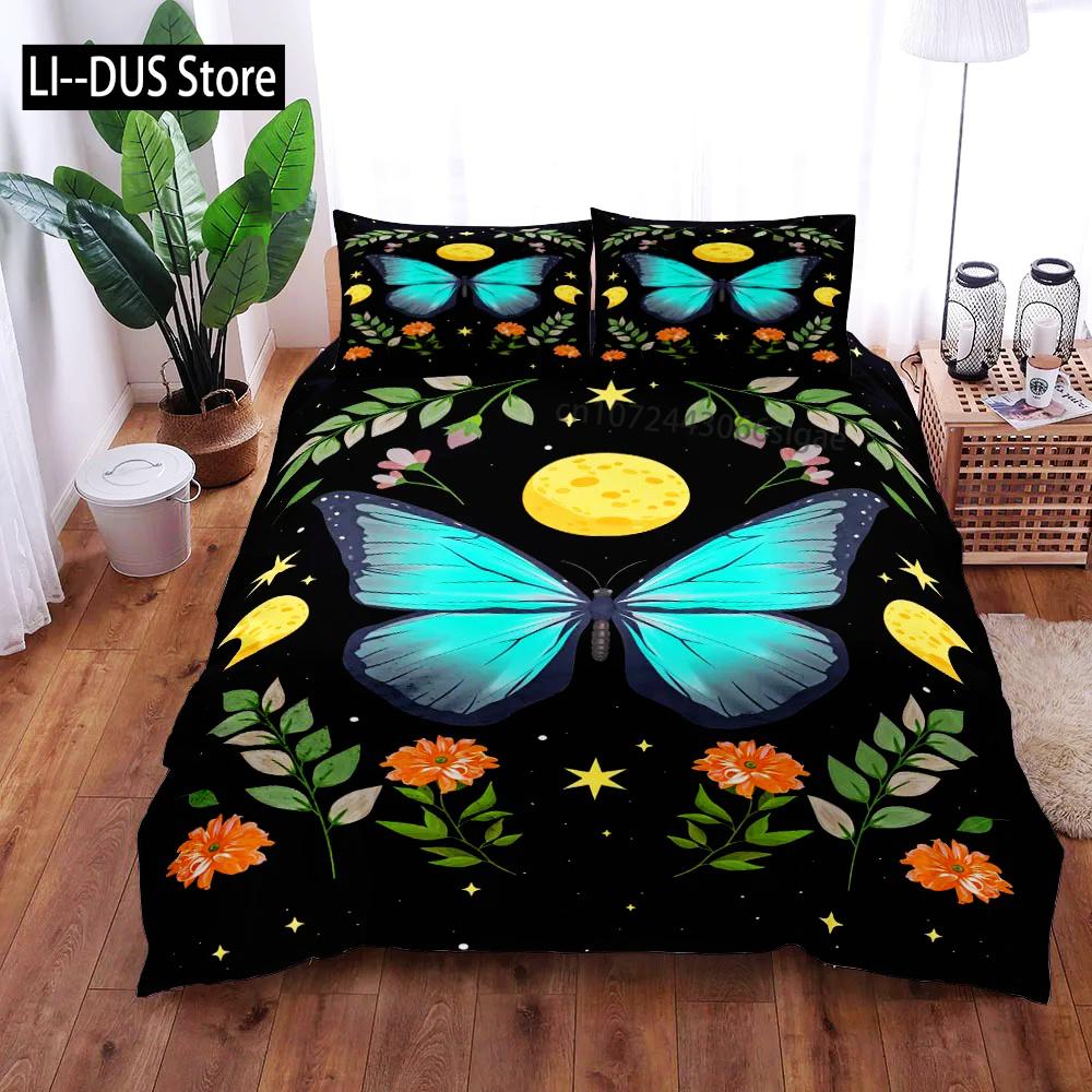 Moon Surface Duvet Cover Set King Queen Double Full Twin Single Size Bed Linen Set