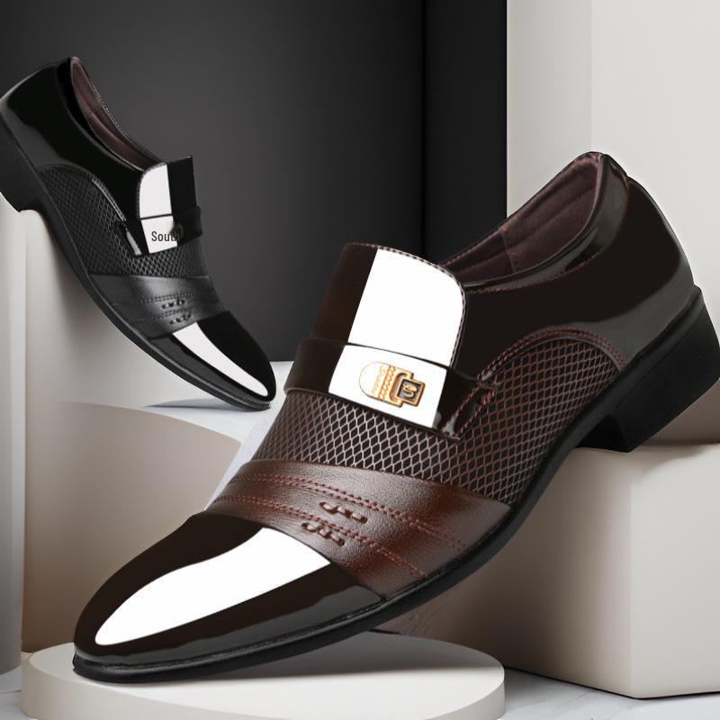 Men's Large Size British Casual Leather Shoes – 2024 Spring & Autumn Business Formal Collection