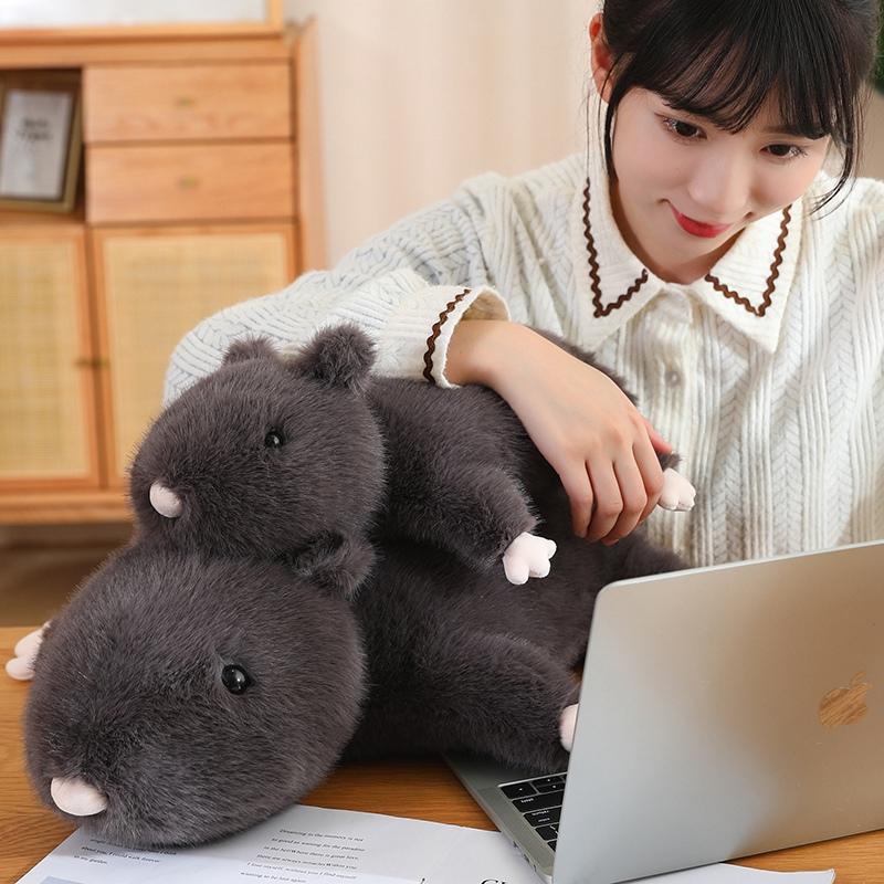 1pc 35-70cm Simulated Mouse Furry Soft Plush Mouse Plushy Doll Stuffed Rat Plush Animal Toys Peluche Mascot Gift Decor