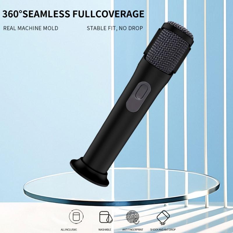 Soft Silicone Case For Handheld Wireless Mic Cover Shell Prevents Scratches Harm Ideal For Travel And Music meetings