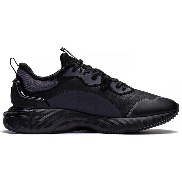 Li Ning Cloud Shield Textile, Synthetic Leather Cushioning Slip Resistant Abrasion Resistant Low top Casual Shoes Men's AGLS219-1