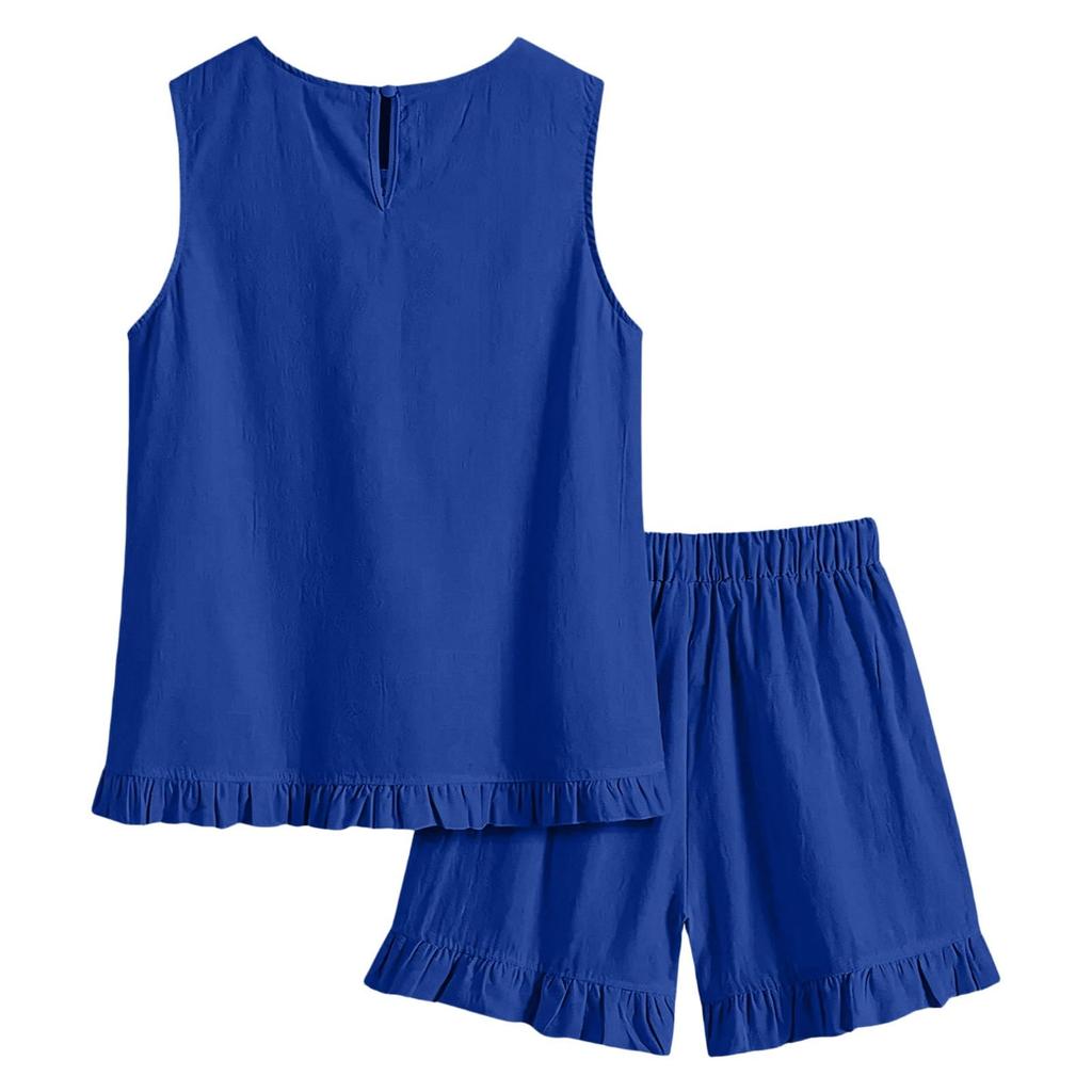 Women's Casual Loose Shorts Two-Piece Set for Summer and Daily Wear