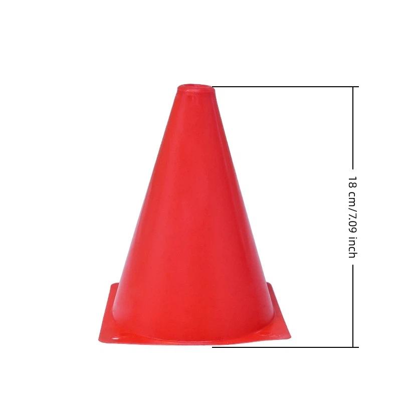10Pcs 18CM Sports Training Cones High Visibility Marker Cones for Football Road Practice Youth Soccer Training Accessories