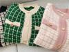 Women's Loose Houndstooth Knit Cardigan - Korean Style, Autumn 2026