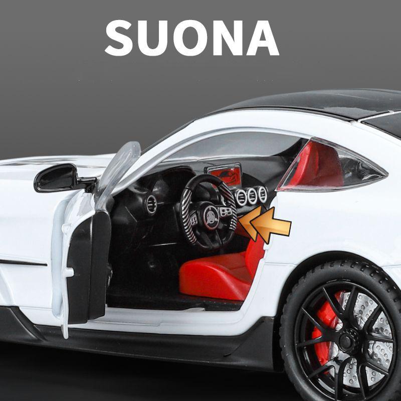 1/24 Mercedes Benzs AMG GT Alloy Miniature Car Diecast Metal Scale Car Model Sound and Light Collection Children Toy Vehicles Gifts