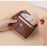 New Women's High-Capacity Bi-Fold Leather Wallet with Multi-Card Slots and Coin Purse
