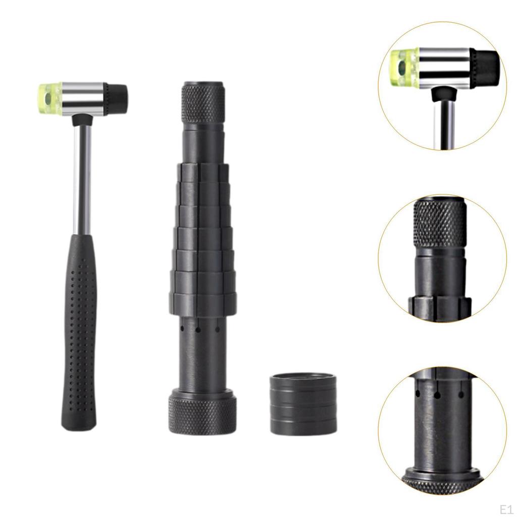 Ring Stretcher Tool Maintenance Jewelry Making Equipment Rustproof Multiuse with Rubber Hammer