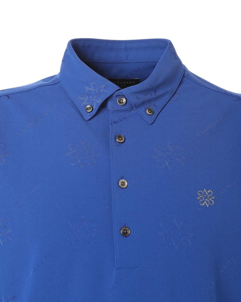 Andrews Long Sleeve Polo Shirt Golf St. Men's (One-Point Logo) / / 042-5261951 110_Blue