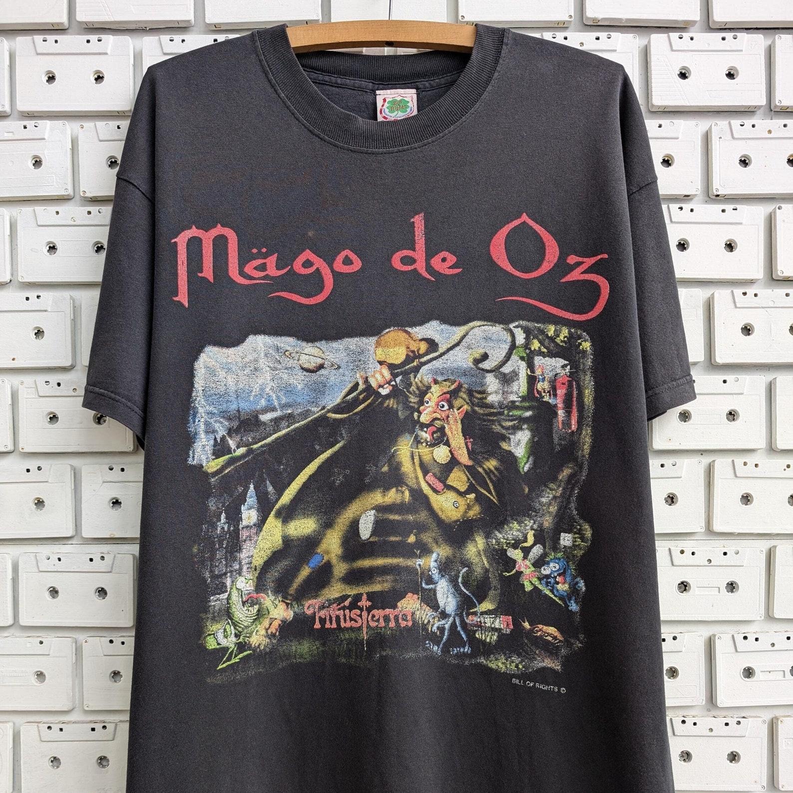 Vintage 2000 Mago De Oz T shirt Finisterra Album Spanish Folk Celtic Power Metal Band Merch Tee Size L S