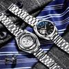 CHENXI Men's Fully Automatic Skeleton Mechanical Watch Water-Resistant Stainless Steel Stylish Mechanical Watch Watches for Man