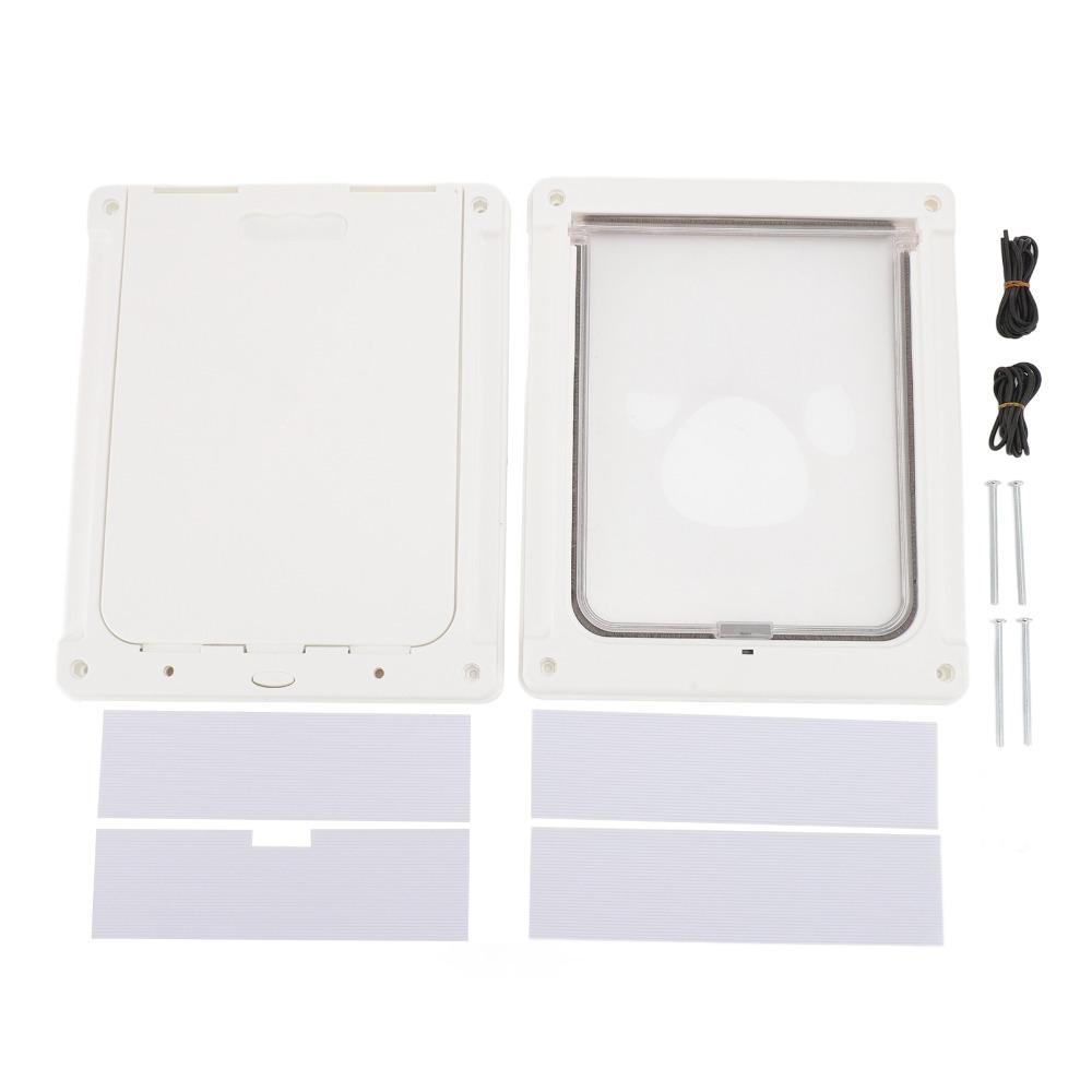 Small Size Cat Flap Two Way Access Pet Passage Safe Opening Pet Access Gate House Door Opening